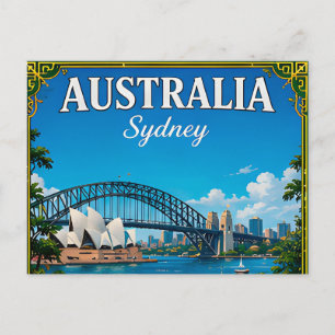 🌏 Sydney Australië Herinnering Van Haven 🌏 Briefkaart