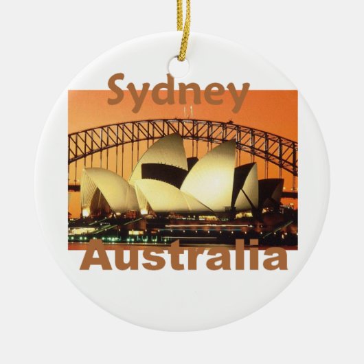 SYDNEY Australië Keramisch Ornament (Voorkant)