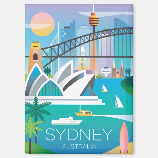 Sydney, Australië Koelkastmagneet Magneet (Voorkant)