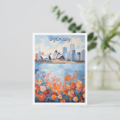 Sydney Australië Kunst Reizen Briefkaart (Staand voorkant)
