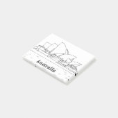 Sydney Australië Kunst Vakantie Tekening Vakantie  Post-it® Notes (Schuin)