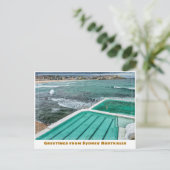 Sydney Australië met Bondi Beach & Icebergs Zwemba Briefkaart (Staand voorkant)