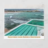 Sydney Australië met Bondi Beach & Icebergs Zwemba Briefkaart (Voorkant)