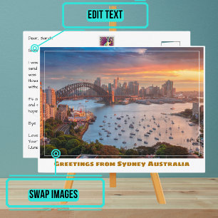 Sydney Australië met Wide Harbor Briefkaart