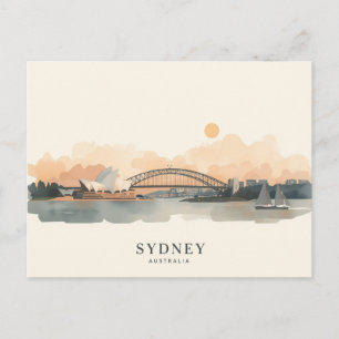 Sydney, Australië Minimalistische Boho Reis Briefkaart
