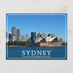 Sydney Australië Operahuis Vintage Feestdagenkaart