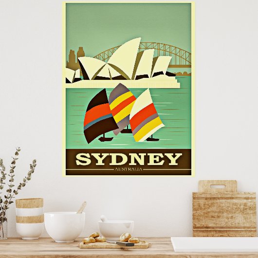 Sydney, Australië, oud poster (Keuken)