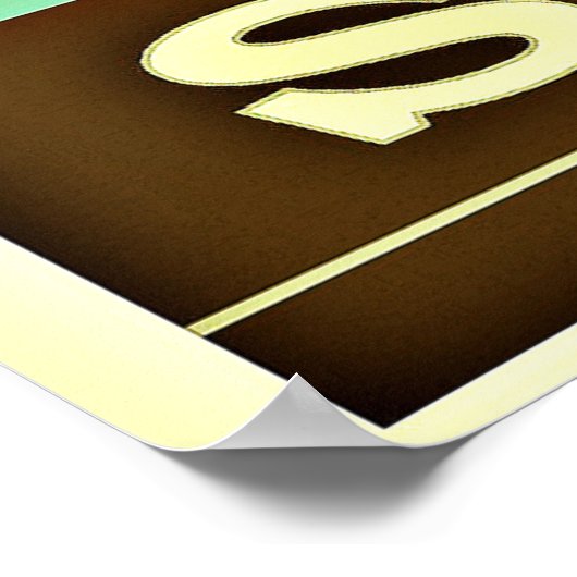 Sydney, Australië, oud poster (Hoek)