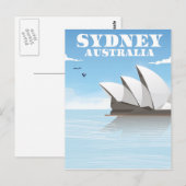 Sydney Australië Reisposter Briefkaart (Voorkant / Achterkant)