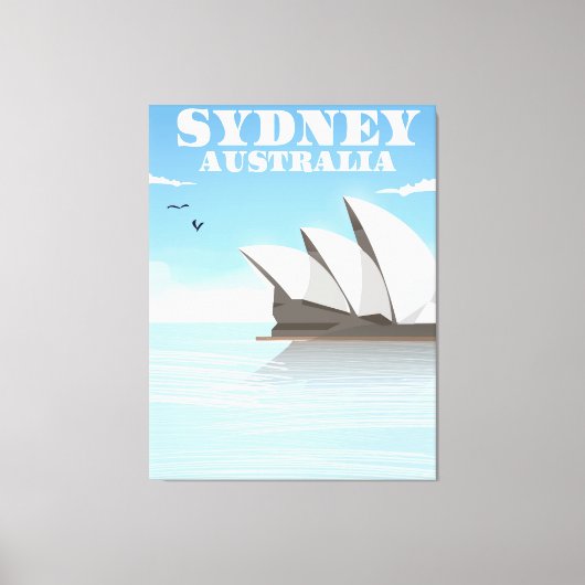 Sydney Australië Reisposter Canvas Afdruk (Voorkant)