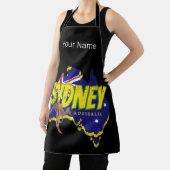 Sydney Australië Retro Kangoeroe en Flag  Schort (Insitu)