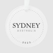 Sydney Australië Simple International Travel Ornament (voorkant)