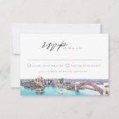SYDNEY AUSTRALIË Skyline Bestemming RSVP Kaart (Voorkant)