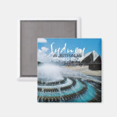 Sydney Australië Souvenir Magnet Verander Jaar (Voorkant / Achterkant)
