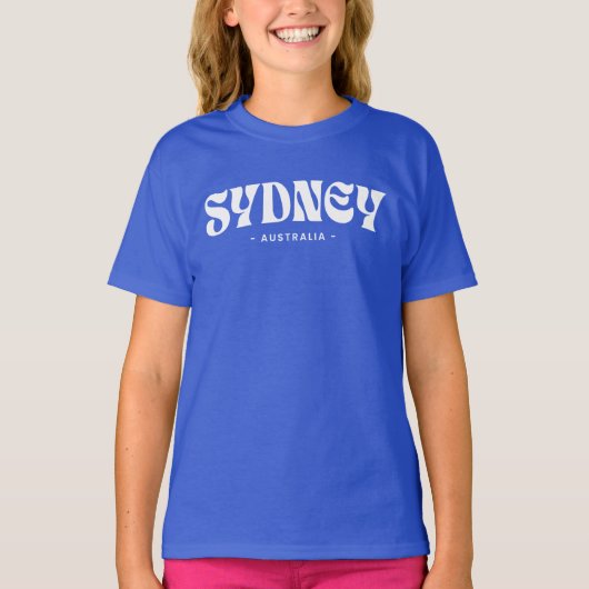 Sydney Australië Stad ontwerp T-shirt (Voorkant)