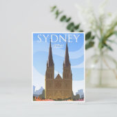 Sydney Australië Travel Art Vintage Briefkaart (Staand voorkant)