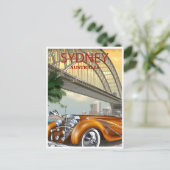 Sydney Australië Travel Art Vintage Briefkaart (Staand voorkant)