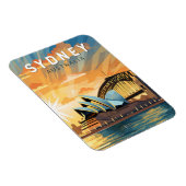 Sydney Australië Travel Art Vintage Magneet (Rechterzijde)