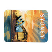 Sydney Australië Travel Art Vintage Magneet (Horizontaal)