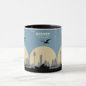  Sydney: Australië Travel Poster Mok (Midden)