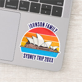 Sydney Australië Trip Opera House Custom Laptop Sticker
