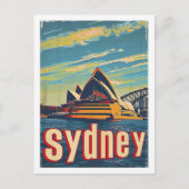 Sydney Australië Vintage Beroemde Reisplaats Briefkaart (Voorkant)