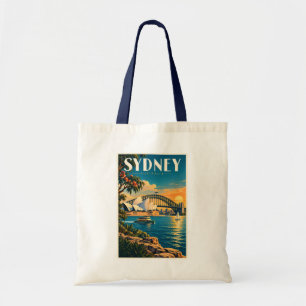 Sydney Australië Zonsondergang Illustratie Reis Ku Tote Bag