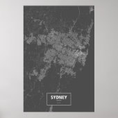 Sydney, Australië (zwart wit) Poster (Voorkant)