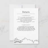 Sydney, Australiëbruiloft | Details gastsysteem Kaart (Voorkant)