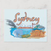 Sydney, Australische beroemde stad Briefkaart (Voorkant)