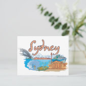 Sydney, Australische beroemde stad Briefkaart (Staand voorkant)