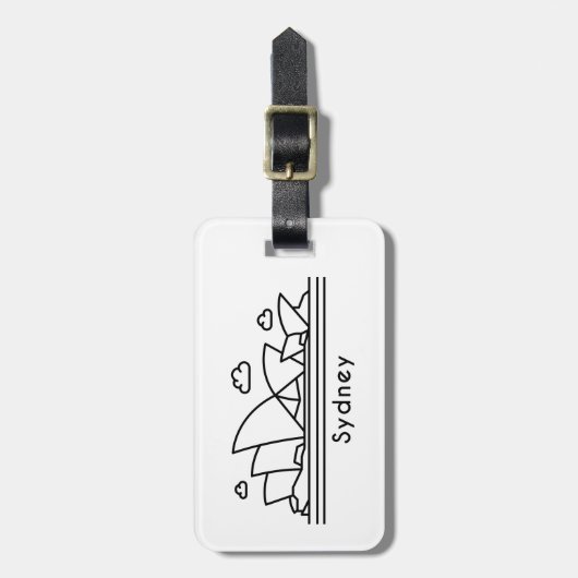 Sydney Bagagelabel (Voorkant verticaal)