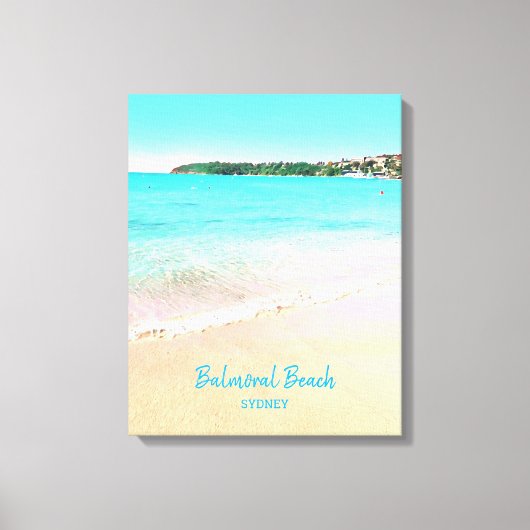 Sydney Balmoral Beach natuur scenery Canvas Afdruk (Voorkant)
