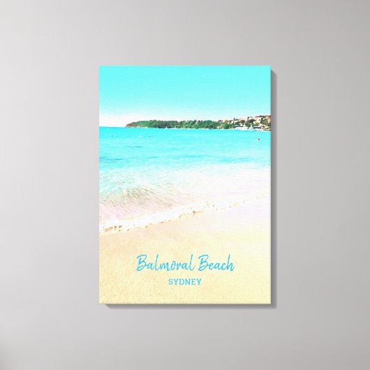 Sydney Balmoral Beach natuur scenery Canvas Afdruk (Voorkant)