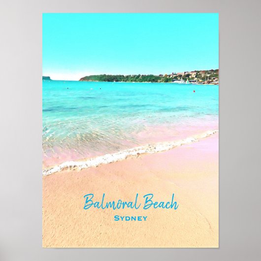 Sydney Balmoral Beach natuur scenery Poster (Voorkant)