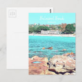 Sydney Balmoral Beach retro Bathers Pavillion Briefkaart (Voorkant / Achterkant)