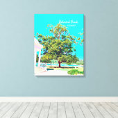 Sydney Balmoral Beach white Rotunda Canvas Afdruk (Insitu (Houten vloer))