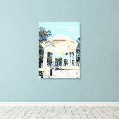 Sydney Balmoral Beach white Rotunda Canvas Afdruk (Insitu (Houten vloer))