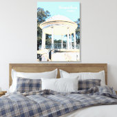Sydney Balmoral Beach white Rotunda Canvas Afdruk (Insitu (Slaapkamer))