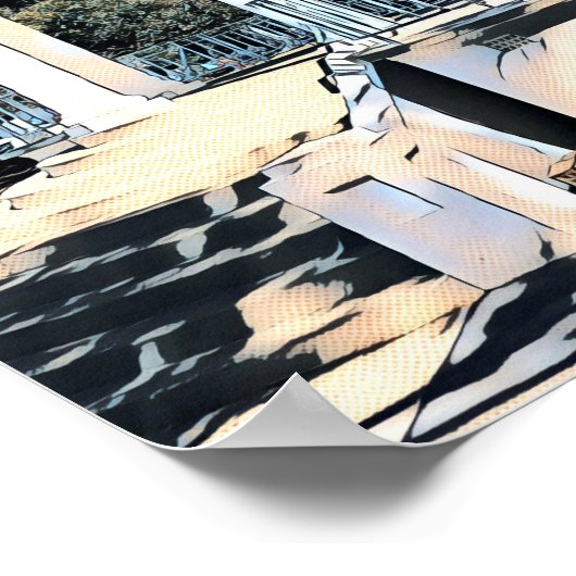 Sydney Balmoral Beach white Rotunda Poster (Hoek)