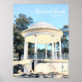 Sydney Balmoral Beach white Rotunda Poster (Voorkant)