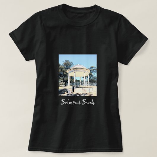 Sydney Balmoral Beach white Rotunda T-shirt (Design voorkant)