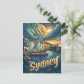 Sydney bij Nacht: Elegantie in het Opera House Briefkaart (Staand voorkant)