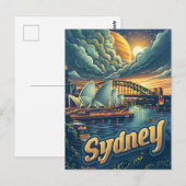 Sydney bij Nacht: Elegantie in het Opera House Briefkaart (Voorkant / Achterkant)