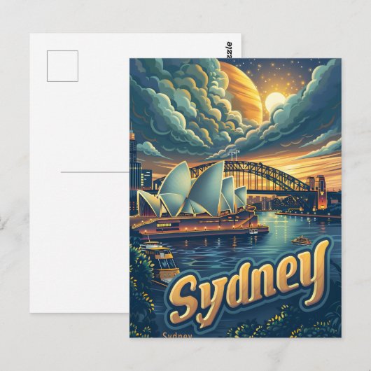 Sydney bij Nacht: Elegantie in het Opera House Briefkaart (Voorkant / Achterkant)