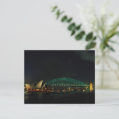 Sydney Bridge and Opera House at night, Australië Briefkaart (Staand voorkant)