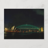 Sydney Bridge and Opera House at night, Australië Briefkaart (Voorkant)