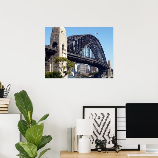 sydney bridge close poster (Thuiskantoor)