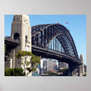 sydney bridge close poster