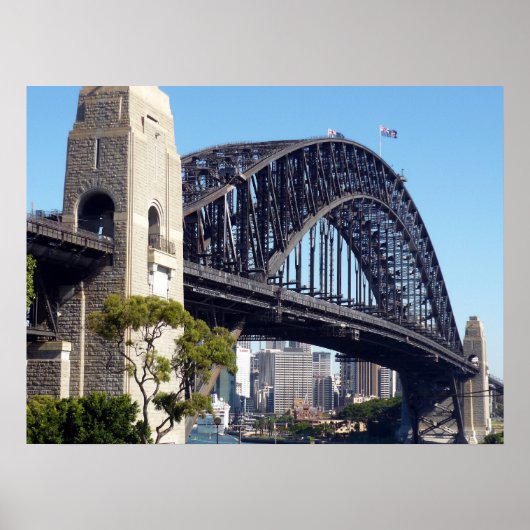 sydney bridge close poster (Voorkant)